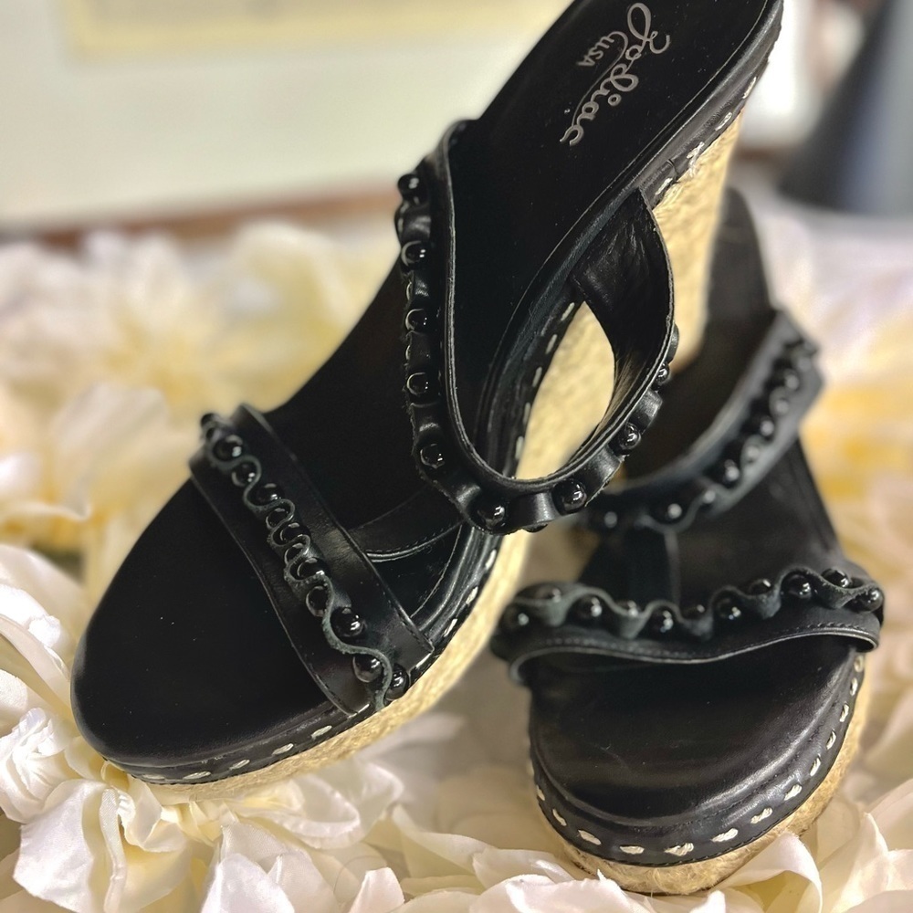 ZODIAC BEADED LEATHER ESPADRILLES - Picture 5 of 6